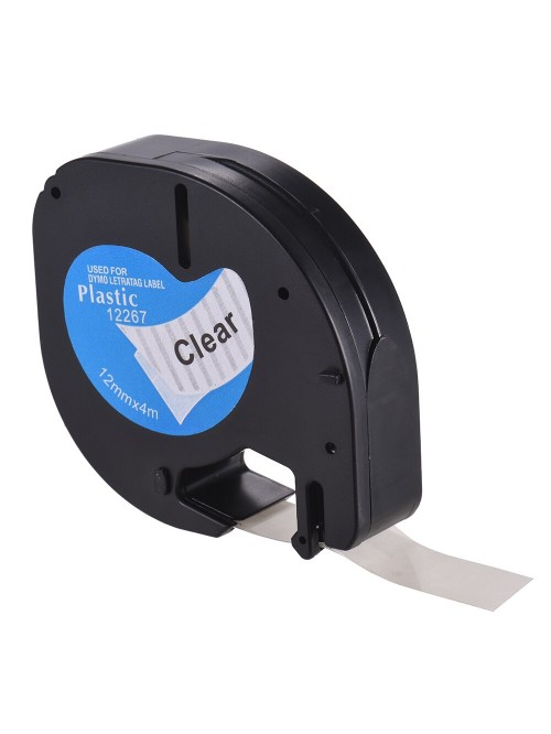 Labeling Tape 12267 Plastic Self-Adhesive Refills Black