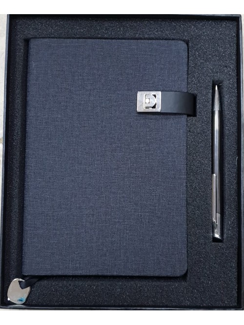 Coffret bloc notes et stylo dark