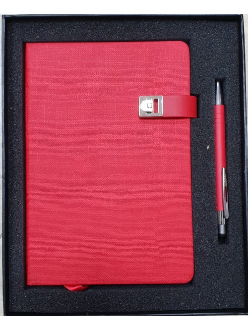 Coffret bloc notes et stylo red