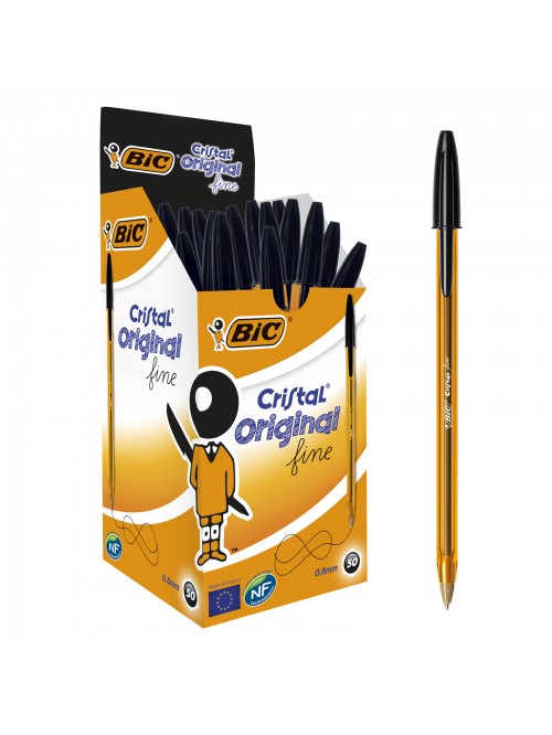 BIC paquet de 50 stylos - noir