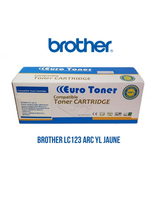 BROTHER LC123 ARC YL JAUNE