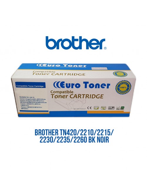 BROTHER TN420-2210-2215-2230-2235-2260 BK NOIR