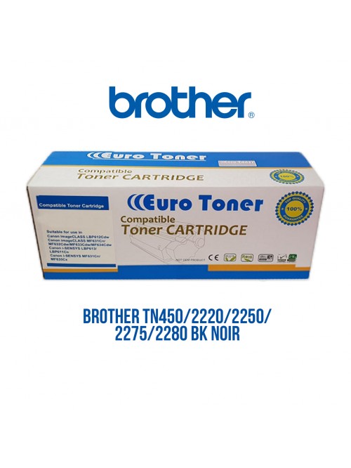 BROTHER TN450-2220-2250-2275-2280 BK NOIR